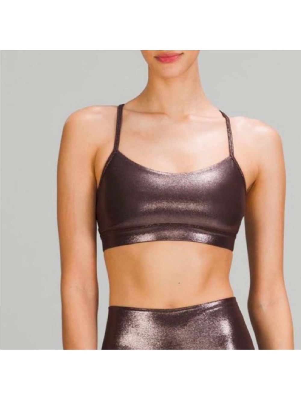 Lululemon Flow Y nulu bra shine size 4